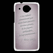 Coque HTC Desire 601 Dieux prières Rose Citation Oscar Wilde