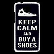 Coque HTC Desire 601 Keep Calm Buy Shoes Noir