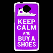 Coque HTC Desire 601 Keep Calm Buy Shoes Violet