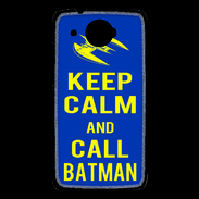 Coque HTC Desire 601 Keep Calm Batman Bleu