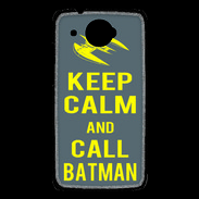 Coque HTC Desire 601 Keep Calm Call Batman Gris