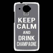 Coque HTC Desire 601 Keep Calm Drink champagne Gris