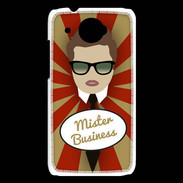 Coque HTC Desire 601 Mister Business Chatain