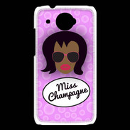 Coque HTC Desire 601 Miss Champagne Black
