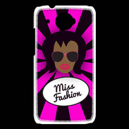 Coque HTC Desire 601 Miss Fashion Black