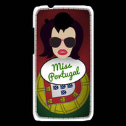 Coque HTC Desire 601 Miss Portugal Brune