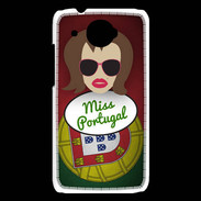 Coque HTC Desire 601 Miss Portugal Chatain