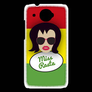 Coque HTC Desire 601 Miss Rasta Brune