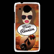 Coque HTC Desire 601 Miss Réunion Chatain