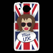 Coque HTC Desire 601 Miss UK Chatain