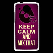 Coque HTC Desire 601 Keep Calm and Mix That Rose