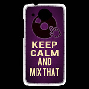 Coque HTC Desire 601 Keep Calm and Mix That Violet