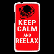 Coque HTC Desire 601 Keep Calm and Reelax Rouge