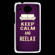Coque HTC Desire 601 Keep Calm and Reelax Violet