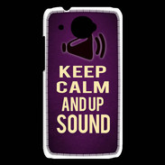 Coque HTC Desire 601 Keep Calm and Up Sound Violet