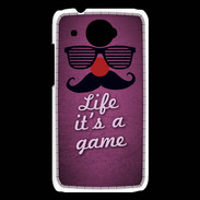 Coque HTC Desire 601 Life It's a game Rose ZG