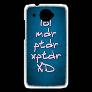 Coque HTC Desire 601 LOL MDR bleu ZG