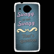 Coque HTC Desire 601 Swag or Not bleu ZG