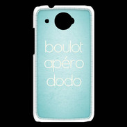 Coque HTC Desire 601 Boulot Apéro Dodo Turquoise ZG