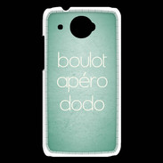 Coque HTC Desire 601 Boulot Apéro Dodo Vert ZG