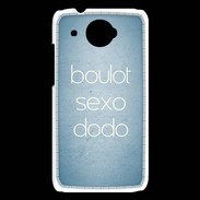 Coque HTC Desire 601 Boulot Sexo Dodo Bleu ZG