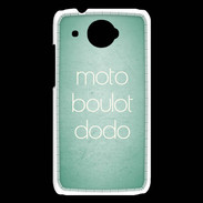 Coque HTC Desire 601 Moto Boulot Dodo Vert ZG