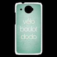 Coque HTC Desire 601 Vélo Boulot Dodo Vert ZG