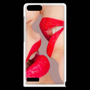 Coque Huawei Ascend G6 Bouche sexy Lesbienne et rouge à lèvres gloss