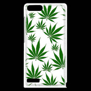 Coque Huawei Ascend G6 Feuille de cannabis sur fond blanc