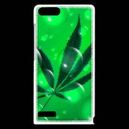 Coque Huawei Ascend G6 Cannabis Effet bulle verte