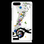 Coque Huawei Ascend G6 Farandole de notes de musique 1
