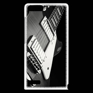 Coque Huawei Ascend G6 Guitare en noir et blanc