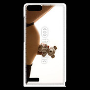 Coque Huawei Ascend G6 Femme enceinte avec peluche