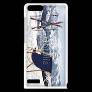 Coque Huawei Ascend G6 transat et skis neige