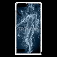 Coque Huawei Ascend G6 Femme en fumée de cigarette