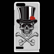 Coque Huawei Ascend G6 Tête de Mort avec classe