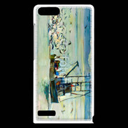 Coque Huawei Ascend G6 Peinture bateau de pêche