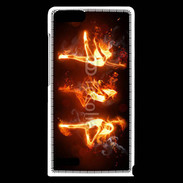 Coque Huawei Ascend G6 Danseuse feu