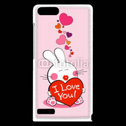 Coque Huawei Ascend G6 I love you Bunny