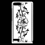 Coque Huawei Ascend G6 Tatouage de fleurs 5