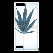 Coque Huawei Ascend G6 Marijuana en bleu et blanc