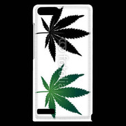 Coque Huawei Ascend G6 Double feuilles de cannabis