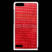 Coque Huawei Ascend G6 Effet crocodile rouge