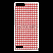 Coque Huawei Ascend G6 Effet vichy rouge et blanc