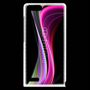Coque Huawei Ascend G6 Abstract multicolor sur fond noir