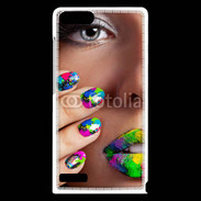 Coque Huawei Ascend G6 Bouche et ongles multicouleurs 5