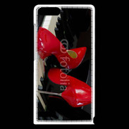 Coque Huawei Ascend G6 Escarpins rouges sur piano