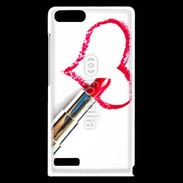 Coque Huawei Ascend G6 Coeur avec rouge à lèvres