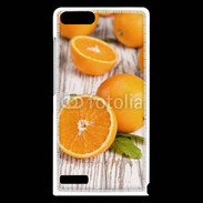 Coque Huawei Ascend G6 Belles oranges sur fond en bois