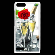 Coque Huawei Ascend G6 Champagne et rose rouge